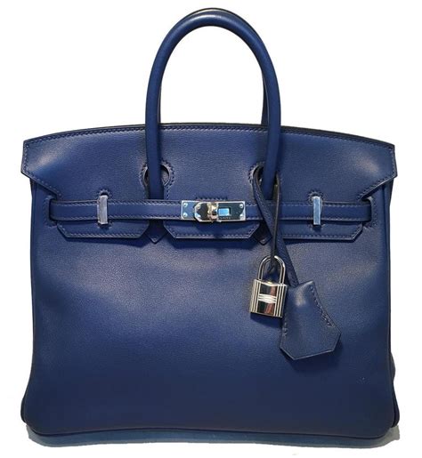 navy blue hermes bag